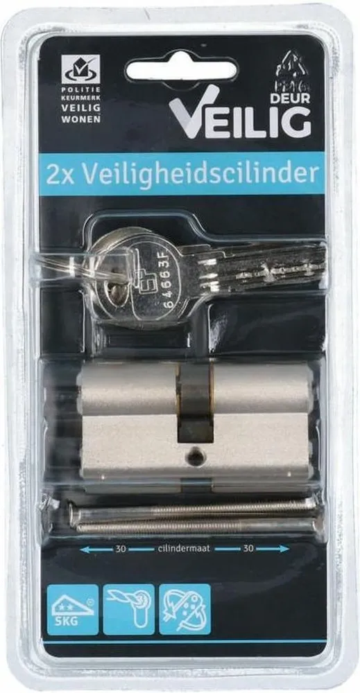 VEILIG veiligheidsprofielcilinder 30/30 SKG**